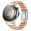 Adecuado para correa de metal de titanio para Huawei Watch 5, correa de metal de titanio compuesta de silicona con liberación lateral en forma de I genuina para Watch 5