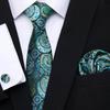 Spot de alta qualidade de poliéster gravata de seda dos homens flor de caju padrinho homem Casamento gravata bolso conjunto Jacquard