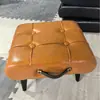 Banqueta para Trocar Sapatos na Entrada de Casa com Almofada Macia, Apoio para os Pés Moderno, Mesa de Centro de Luxo Leve, Banquinho Baixo, Sofá, Assento Macio Simples para Entrada da Sala de Estar