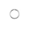 Plata de Ley 925 Redonda de un Solo Círculo Hecha a Mano DIY Joyería Pulsera Collar Conexión Final Accesorios Fábrica Stock Listo Entrega 48H