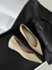Versão em Pele de Ovelha de Calçados Simples de Estilo Retrô para o Dia a Dia de Mulheres, Sapatos Profissionais Slip-On de Couro Genuíno Bico Fino Baixo