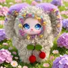 Super Lindo de Alta Venta Conejo de Peluche con Encaje de Lichi Colgante de Bolso de Conejo de Orejas Caídas Llavero Regalo para Mejor Amiga