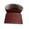 Cinta de Lija Suave Tj135 Adecuada para Lijadora de Tambor de Aire, Tubo de Lijado, Funda de Lijado para Pulir Madera, Cinta de Lija de Corindón Marrón Rojo