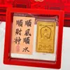 Ocho Santos Patronos, Buda Guardián del Zodiaco Tarjeta Dorada, Tarjeta Amuleto del Zodiaco, Pegatina para Teléfono Móvil con Lámina de Oro, Regalo para Evento en Vivo