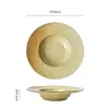 Platos cerámicos de estilo western vintage, platos de forma única para restaurantes y uso doméstico, platos para ensalada, platos para el desayuno, platos de presentación elegantes y atractivos