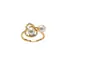 Anillo de Plata de Ley S925 con Perla de Calabaza para Mujer Nuevo Estilo Chino Diseño de Doble Perla Lujo Ligero Sensación de Alta Gama Anillo para el Dedo Anillo de Plata DIY