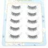 Meiliyue Estilo Japonés 5 Pares de Pestañas Postizas Medio Natural Pequeño Diablo Gruesas Cruzadas Cortas Pestañas Superiores W-22