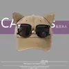Gorra de Béisbol Versátil con Orejas de Gato Lindas y de Moda Original para Mujer Versión Coreana Sombrilla para Compras Gafas de Sol Gorra de Pico Hace que la Cara Parezca Más Pequeña