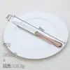 Juego de cubiertos de acero inoxidable 304 para uso transfronterizo en hoteles y restaurantes occidentales, cuchillo para bistec creativo martillado engrosado, cuchara y tenedor de postre