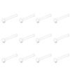 Atacado transfronteiriço acrílico UV transparente macio Haste prego de nariz 10 Peças haste reta haste L haste curva joia para piercing corporal