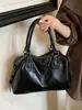 Bolso Transfronterizo Retro de Moda Bolso de Mano Boston Bolso de Hombro Único Bolso Cruzado Casual Bolso Tote de Gran Capacidad Bolso Mujer