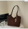 Bolsa Tote de Gran Capacidad para Mujer 2026 Nuevo Retro Terciopelo de Ciervo Cuero Bolso de Oficina Moda Casual Hombro Único Axila Bolsa Grande