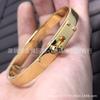 Pulsera Kelly Chapada en Plata 925 Oro de 18K Estrella del Día del Niño Alta Elegante Pareja Simple Botón de Gama Alta Pulsera Kelly