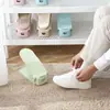 Zapatero de doble capa con soporte para zapatos integrado, estante para zapatos ajustable, pequeño zapatero de doble capa para dormitorio de estudiante, artefacto de almacenamiento