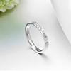 Anillo de Diamantes de Acero de Titanio para Mujer Estilo Coreano Micro-Diamante Oro Rosa Anillo para Mujer Anillo de Cola para Mujer JZ107