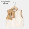 Ropa de bebé Kaka Panda, chaleco infantil, ropa de verano para niño, camiseta sin mangas de verano para niña, top infantil para bebé