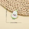 Patches de Tecido Bordados de Frutas e Vegetais Verdes em Estoque, Patches Termocolantes, Autoadesivos para Malas, Mochilas, Capas de Celular e Decoração de Cadernos