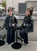 Jaqueta de Couro Infantil Retro Motociclista Curta 2026 Primavera/Outono Novo Estilo Jaqueta Bonita Estilo Coreano Meninos e Meninas Jaqueta de Couro PU