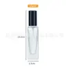 Botella de Perfume de 10 ml Cuadrada Boca de Rosca Sub-Botella de Perfume de 5 ml Botella de Muestra de Perfume de Vidrio Botella con Atomizador Cosmético