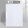 Carpeta giratoria A4 con botón de apertura lateral multicolor, PP transparente, carpeta para papel de prueba, archivo de datos, carpeta para informes, gruesa, transparente para negocios.