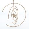 Colgante de estrella de cinco puntas de estilo bohemio, campanilla de viento tejida a mano, decoración colgante para cafetería, hogar, personalización de colgantes