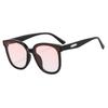 Gafas de sol de estilo coreano con protección solar, modernas y combinables para mujer, famosas en Internet, con montura grande, cara grande, adelgazantes, gafas de sol polarizadas a prueba de rayos UV