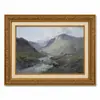 Marco de oro tallado retro personalizado transfronterizo pintura colgante enmarcada para B&B pintura decorativa mural paisaje sala de estar entrada hotel pintura