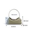 Bolso de Hombro Portátil para Viajero de Gama Alta Piel de Vaca Guangzhou Estilo Nicho Francés Lujo Ligero Bolso de Mujer Cuero Genuino Bolso Sobaco de Mujer