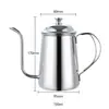 26 Anos Novo Modelo Cafeteira Manual Cross-Border de Aço Inoxidável com Alça para Uso Doméstico e Comercial, Cafeteira com Bico Longo e Filtro Atacado