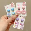 Brincos Femininos Kuromi 2026 Novos Desenhos Animados Presilhas de Orelha Sem Furo Brincos Super Fofos Acessórios Fofos para Bebê Brincos