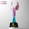 Trofeo de Danza Metálico para Niños Hecho a Medida para Danza Latina, Street Dance, Ballet y Campeón de Concurso de Danza Infantil Medalla de Cristal