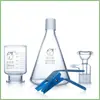 Dispositivo de Filtração com Funil de Vidro Esmaltado Puriqi Filtro de Solvente Frasco de Filtração a Vácuo Conjunto Completo 250 500 1