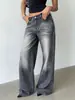 Lazada comercio exterior ropa de mujer primavera y otoño jeans de pierna recta ajustados pantalones casuales versátiles retro con taladro caliente personalizados de moda