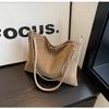 Bolso de Cadena Retro Francés de Cuero Suave Gamuza Mate para Mujer 2024 Nuevo de Moda Gran Capacidad para el Trabajo Hombro Cruzado