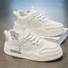 Zapatos de Verano para Hombre Estilo Nuevo Transpirables Tenis Blancos para Estudiantes Varones Modernos Versátiles Suela Gruesa Deportivos Casuales Zapatos de Papá