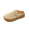 Mules Cerrados de Lujo Súper Trendy Estilo Francés para Mujer, Calzado de Exterior para Otoño, Zapatos Estilo Birkenstock, Nuevo Modelo 2025, Mules Elegantes de Suela Gruesa