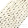 Cuentas de Concha de Turquesa Artificial Blanco Crema Cuentas Accesorios DIY Turquesa Agrietada Materiales para Pendientes Pulsera Venta al por Mayor en Stock