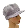 Boina de Pico de Pato de Moda Estilo Coreano Sombrero de Lana Tejido Versátil Otoño e Invierno Forrado de Felpa Resistente al Frío Sombrero Cálido a la Moda