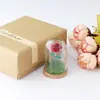Decoración de Colgantes DIY Accesorios Flor Rosa del Principito Kit de Materiales Adorno de Tapa de Vidrio Mini