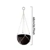 Cesta de flores transfronteiriça rede de saco tecelagem manual fabricante atacado Decoração de jardim boêmia cesta de planta suspensa rede de saco
