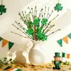 Nueva Calle Irlandesa de Amazon. Decoración del Hogar Rama de Trébol de Baya Verde del Día de San Patricio