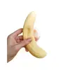 Juguete de plátano de simulación para apretar Juguete de descompresión de rebote lento Goma suave TPR Juguete comestible Herramienta para liberar la tensión en la mano Regalo para estudiantes