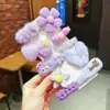 Osito de Fresa Pinza para el Pelo Rellena Pinza Lateral para Flequillo de Niña Adorno para el Cabello Accesorios para el Cabello de Niñas Pinza Linda para Niña Bebé