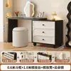 Tocador y Cómoda de Estilo Francés Vintage para Apartamentos Pequeños, Tocador de Final de Cama para Dormitorio con Gabinete de Almacenamiento Integrado, Nuevo Modelo 2025
