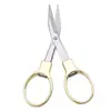 Tesoura Dobrável de Aço Inoxidável Zhang Xiaoquan com Duplo Anel Pequena para Viagem Retrátil Gancho Portátil Tesoura para Peixe Corte de Linha