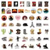 50 Adesivos Graffiti Denim Ocidental Decorativos para Capa de Celular, Copo d'Água, Mala, Computador, Laptop