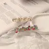 Pinza para el pelo de color caramelo con forma de corazón para mujer, pinza para flequillo lateral despeinado, pinza para el pelo de lunares, pinza de pico de pato nueva 2022, joyería para la cabeza