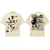 Neymar NEYMAR Estrella de Fútbol Retro Americano Lavado Peso Pesado Desgastado Manga Corta Camiseta Transfronteriza Hombres y Mujeres Media Manga Tendencia