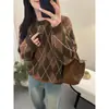 Novo Suéter Grosso Feminino Inverno 2025, Estilo Preguiçoso de Alta Qualidade Outono e Inverno, Pode Ser Usado como Camada Base ou Peça Externa