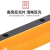 Luz de Tachinha Refletora de Alumínio Fundido para Estrada, Marcador de Estrada Elevado Alimentado por Energia Solar, Tachinha de Estrada de Plástico, Marcador de Contorno de Aço Único/Dupla Face